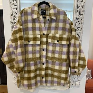 Zara Oversized ‘Fleece’ Swacket